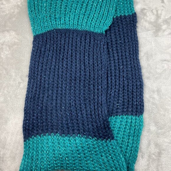 Accessories - Infinity Scarf with Sequins Blue/Turquoise